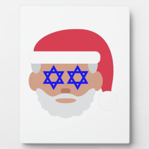 Plaque Photo christmukah santa claus emoji