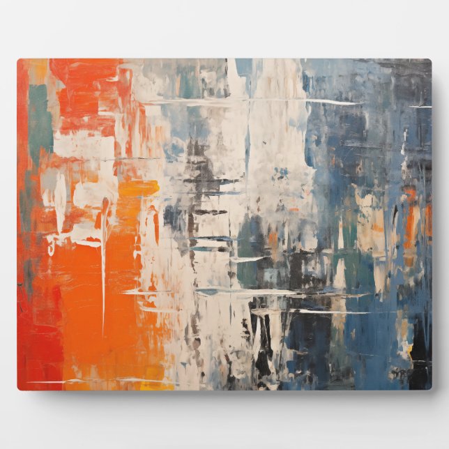 Plaque Photo Chromatic Crossroads Abstract Digital Painting (Devant)