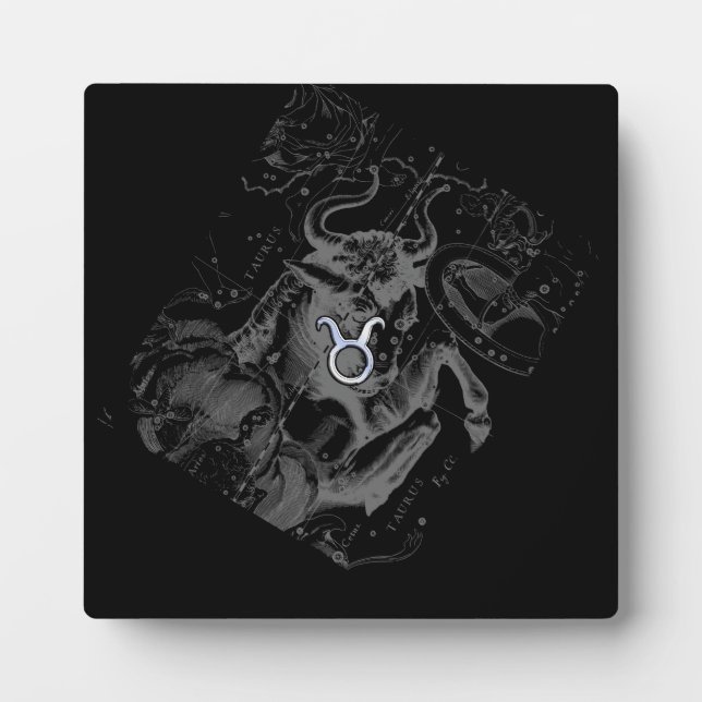 Plaque Photo Chrome comme Taurus Zodiac Connexion Hevelius (Devant)