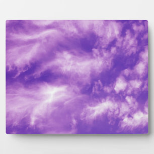 Plaque Photo Ciel mauve plumes