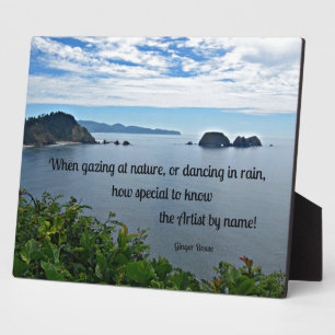 Plaque Photo Citation de Christian sur Nature