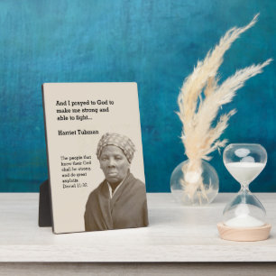 Plaque Photo Citation de HARRIET TUBMAN