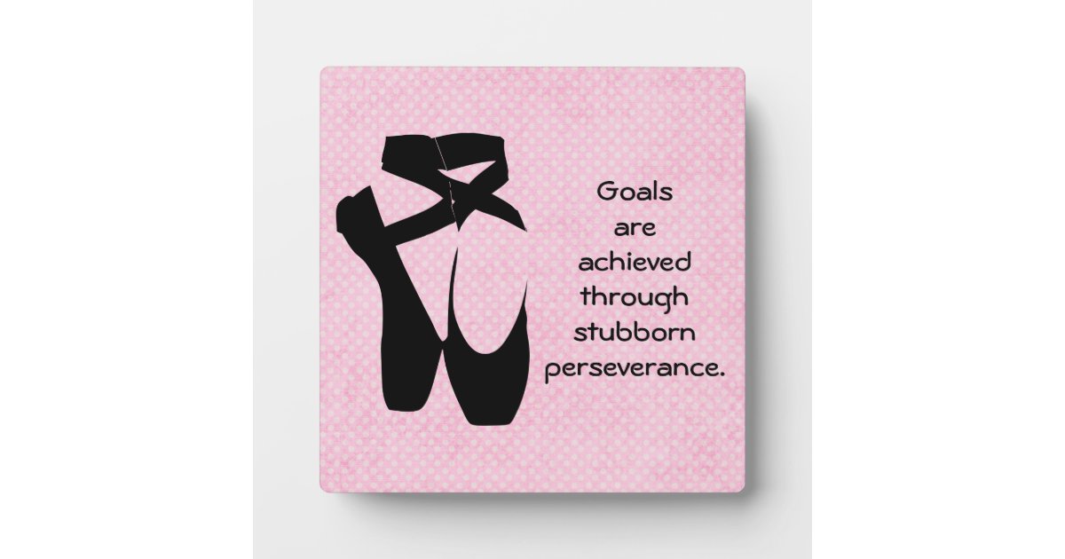 Plaque Photo Citation De Perseverance Avec Des Chaussures De Zazzle Ca