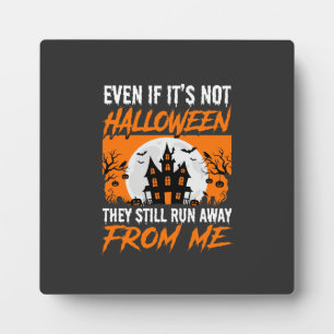 Plaque Photo Citation drôle de maison hantée pour Halloween Gra