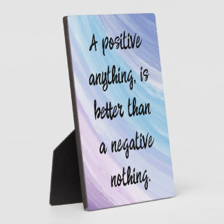 Plaque Photo Citation Être Positif Pas Négatif