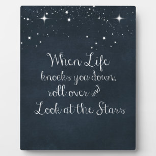 Plaque Photo Citation Inspirationnelle : Quand la vie vous frap