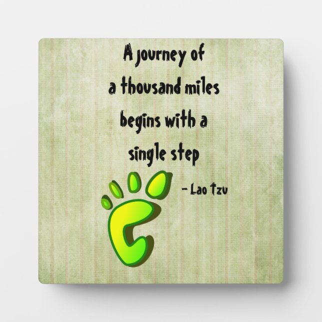 Plaque Photo Citation Lao Tzu Inspirationnelle (Devant)