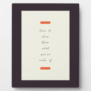 Plaque Photo Citation motivationnelle/motivationnelle