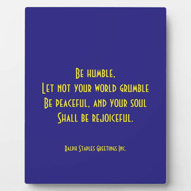 Plaque Photo Citation religieuse (Devant)