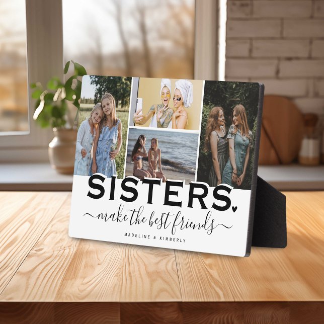 Plaque Photo Citation SISTERS & Collage photo Affichage cadeau (Créateur téléchargé)