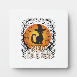 Plaque Photo Citrouille d'Halloween ensorcelée silhouette de fa