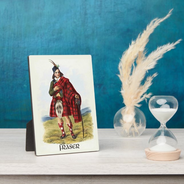 Plaque Photo Clan Fraser Clans of Scotland par R. R. McIan (Côté)