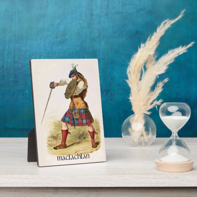 Plaque Photo Clan MacLachlan Clans of Scotland par R. R. McIan (Côté)