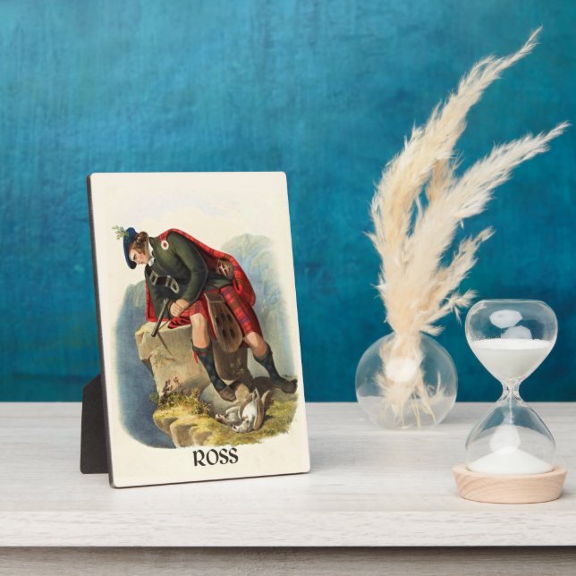 Plaque Photo Clan Ross Clans of Scotland par R. R. McIan (Côté)