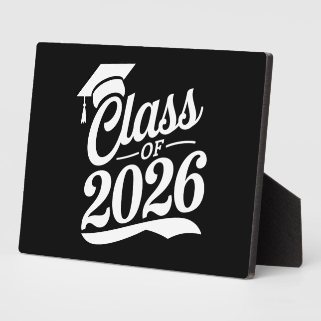 Plaque Photo Classe De Diplômés De 2026 Fier (Côté)