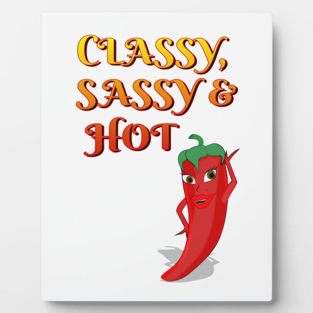 Plaque Photo Classé Sassy Et Hot Pepper Diva (Devant)
