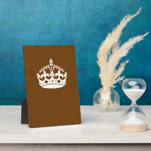 Plaque Photo Classic Conserver Couronne calme sur Chocolat Brow