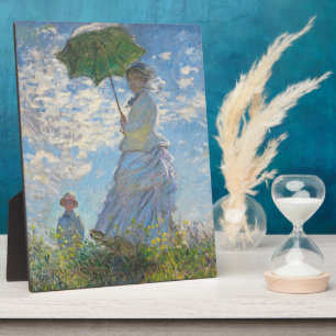 Plaque Photo Claude Monet   Femme avec un parasol