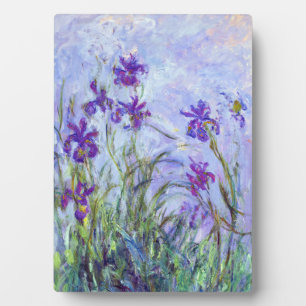 Plaque Photo Claude Monet - Lilac Irises / Iris Mauves