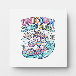 Plaque Photo Club de surf Licorne