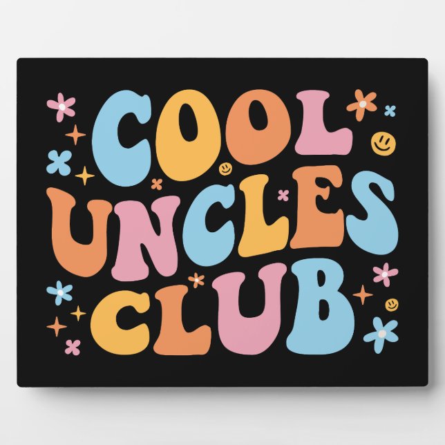 Plaque Photo Club des oncles cool III (Devant)