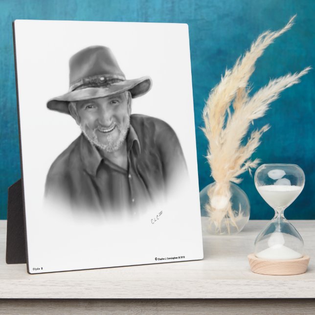 Plaque Photo Clyde Bradford Sr. (Côté)