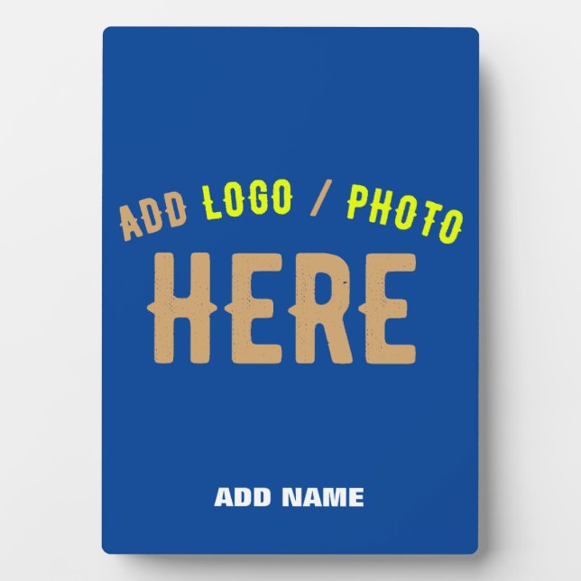 PLAQUE PHOTO COBALT BLEU MODERNE ET MODERNE VÉRIFIÉ MARQUE (Devant)