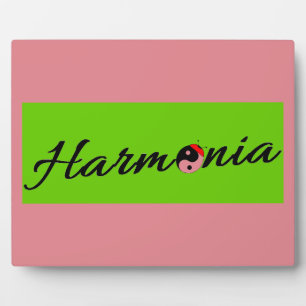 Plaque Photo Coccinelle Harmonia zen