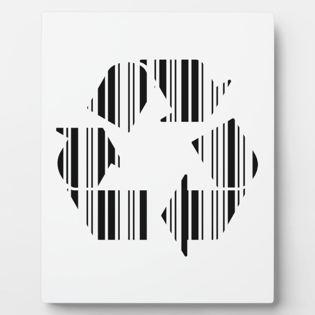 Plaque Photo CODE BARRE DE RECYCLAGE Code barre de recyclage mo (Devant)