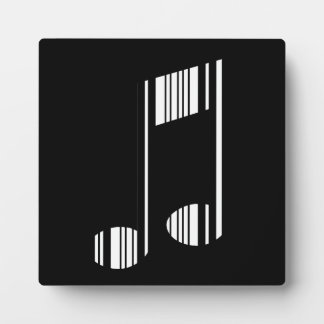Plaque Photo CODE BARRE NOTE MUSICALE Motif de code-barres musi