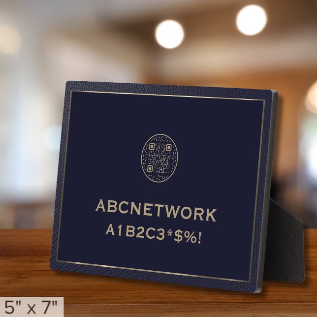 Plaque Photo Code QR du mot de passe Wifi (Créateur téléchargé)