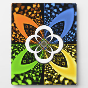 Plaque Photo Coeurs Iridescente Polka sans soudure Point Art Ab