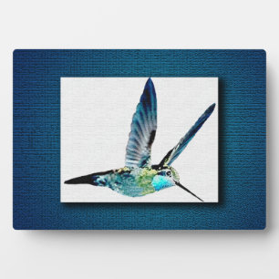 Plaque Photo Colibri bleu