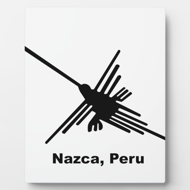 Plaque Photo Colibri Nazca, Pérou (Devant)
