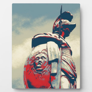 Plaque Photo Colisée Antique Guerrier Spartan Gladiateur Romain
