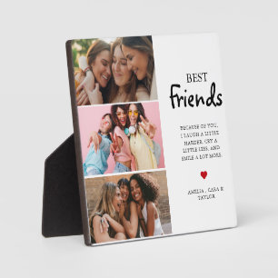 Plaque Photo Collage de photos d'amis moderne Simple