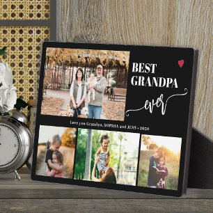 Plaque Photo Collage de photos des petits-enfants, meilleur gra