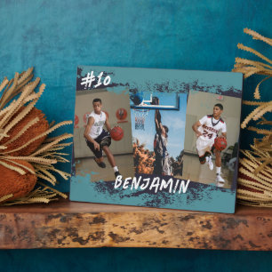 Plaque Photo Collage photo bleu et marine Personnalisé