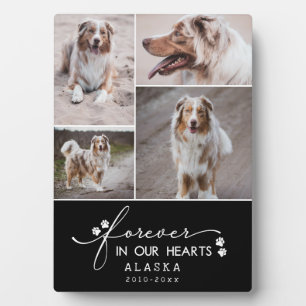 Plaque Photo Collage photo d'animal de compagnie Black Forever