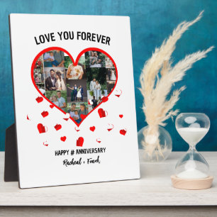 Plaque Photo Collage photo de l'anniversaire de mariage personn