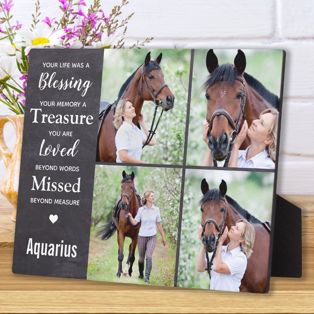 Plaque Photo Collage photo de Mémorial de Cheval (Créateur téléchargé)