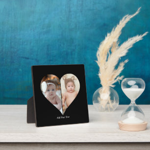 Plaque Photo Collage photo en forme de coeur 2