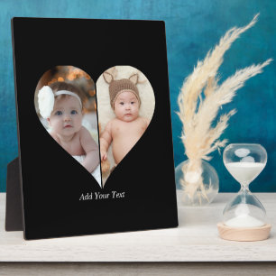 Plaque Photo Collage photo en forme de coeur 2