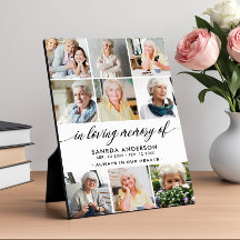 Collage photo en mémoire d'amour