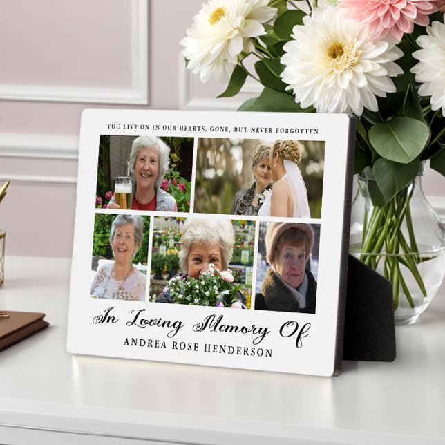 Plaque Photo Collage photo en mémoire d'amour (Créateur téléchargé)