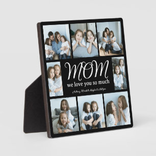 Plaque Photo Collage photo Maman Nous vous aimons Écriture mode