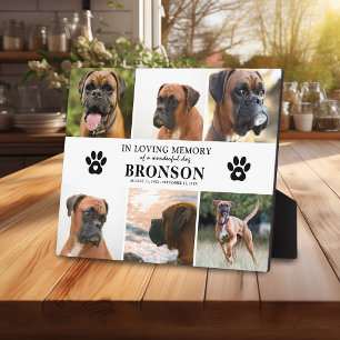 Plaque Photo Collage photo mémorial d'animal de compagnie En so