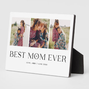 Plaque Photo Collage photo minimaliste Best Mom Ever Keepsaké P