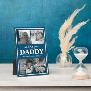 Plaque Photo Collage photo moderne Nous Vous Aimons Papa