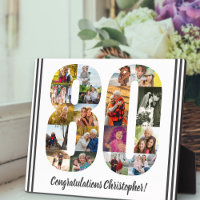 Collage photo Numéro personnalisé 80 Anniversaire